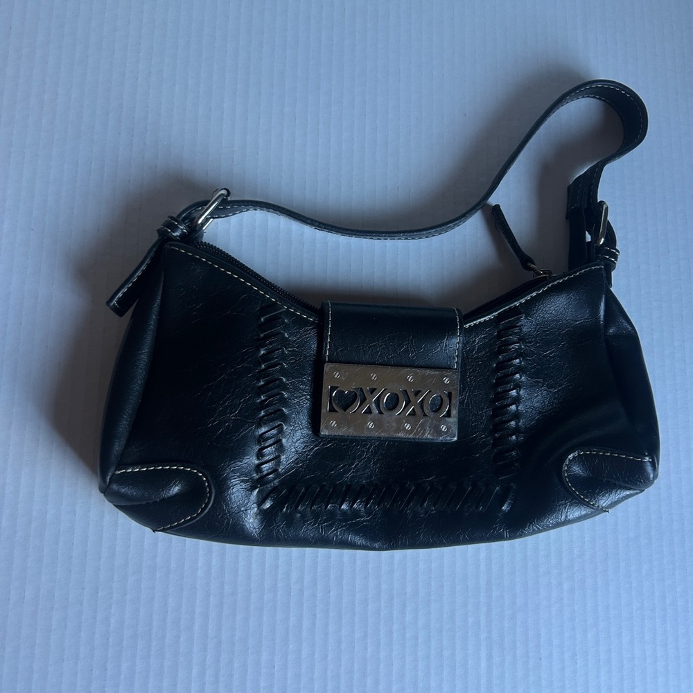 XOXO Black Faux Leather Handbag